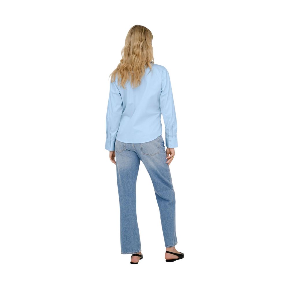 Jacqueline De Yong Blue Cotton Blouse | Regal Royce