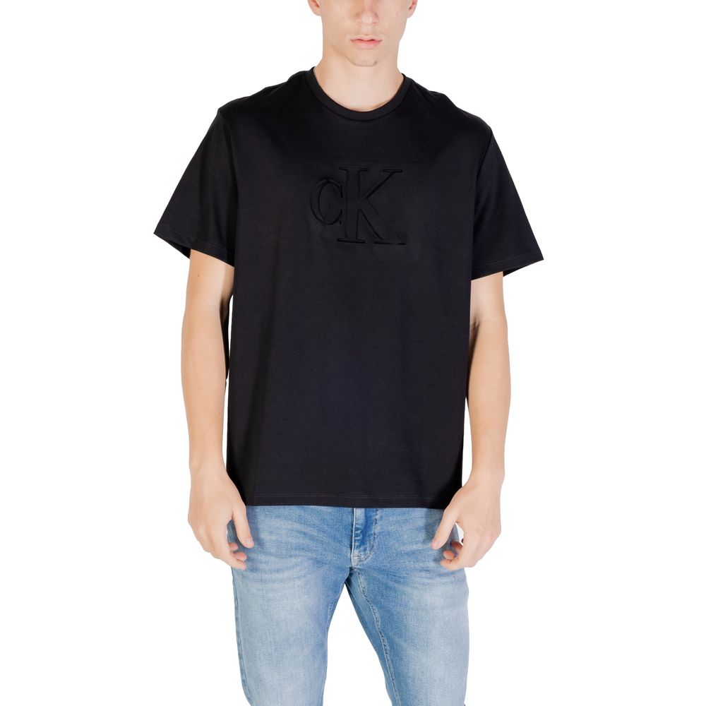 Calvin Klein Jeans Black Cotton T-Shirt | Regal Royce