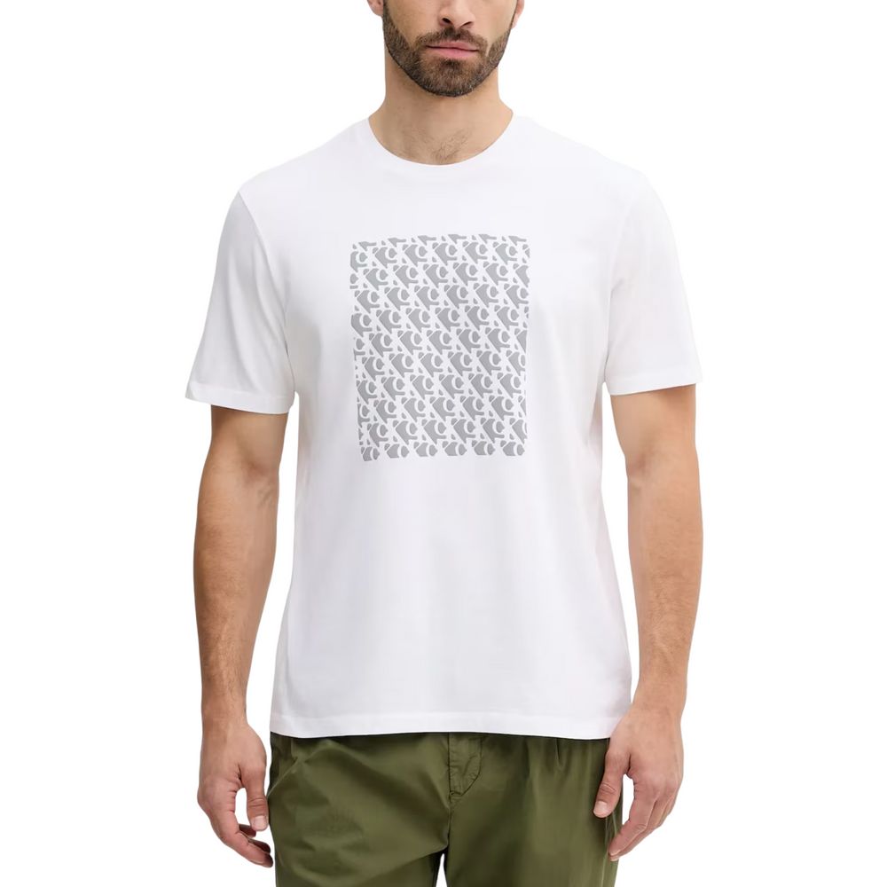 Calvin Klein Jeans White Cotton T-Shirt | Regal Royce