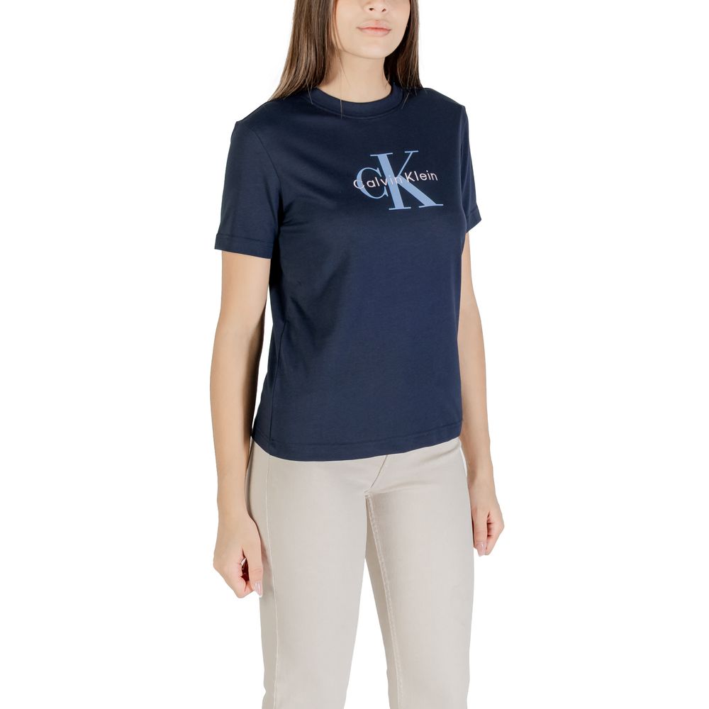 Calvin Klein Jeans Blue Cotton T-Shirt | Regal Royce