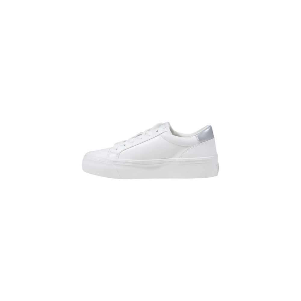Calvin Klein Jeans Silver Leather Low Top Sneakers | Regal Royce