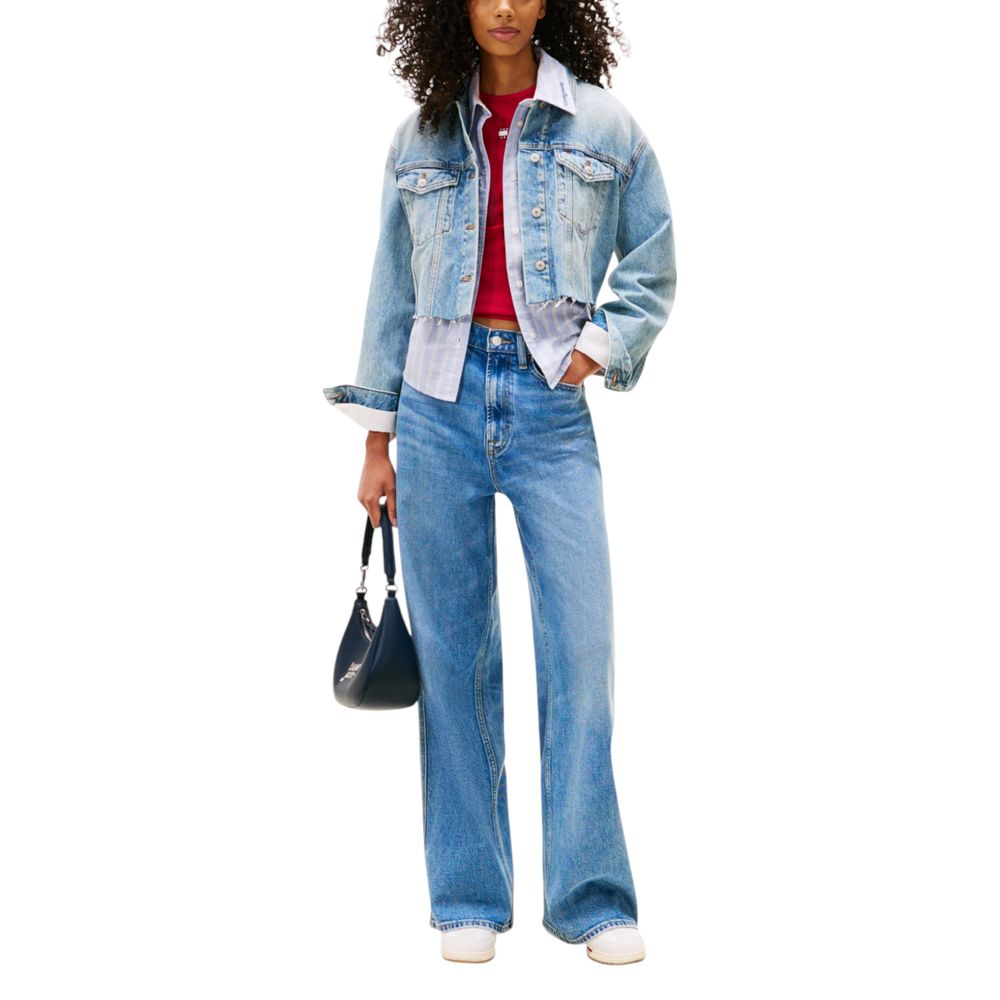 Tommy Hilfiger Jeans Light Blue Recycled Cotton Denim Jacket | Regal Royce