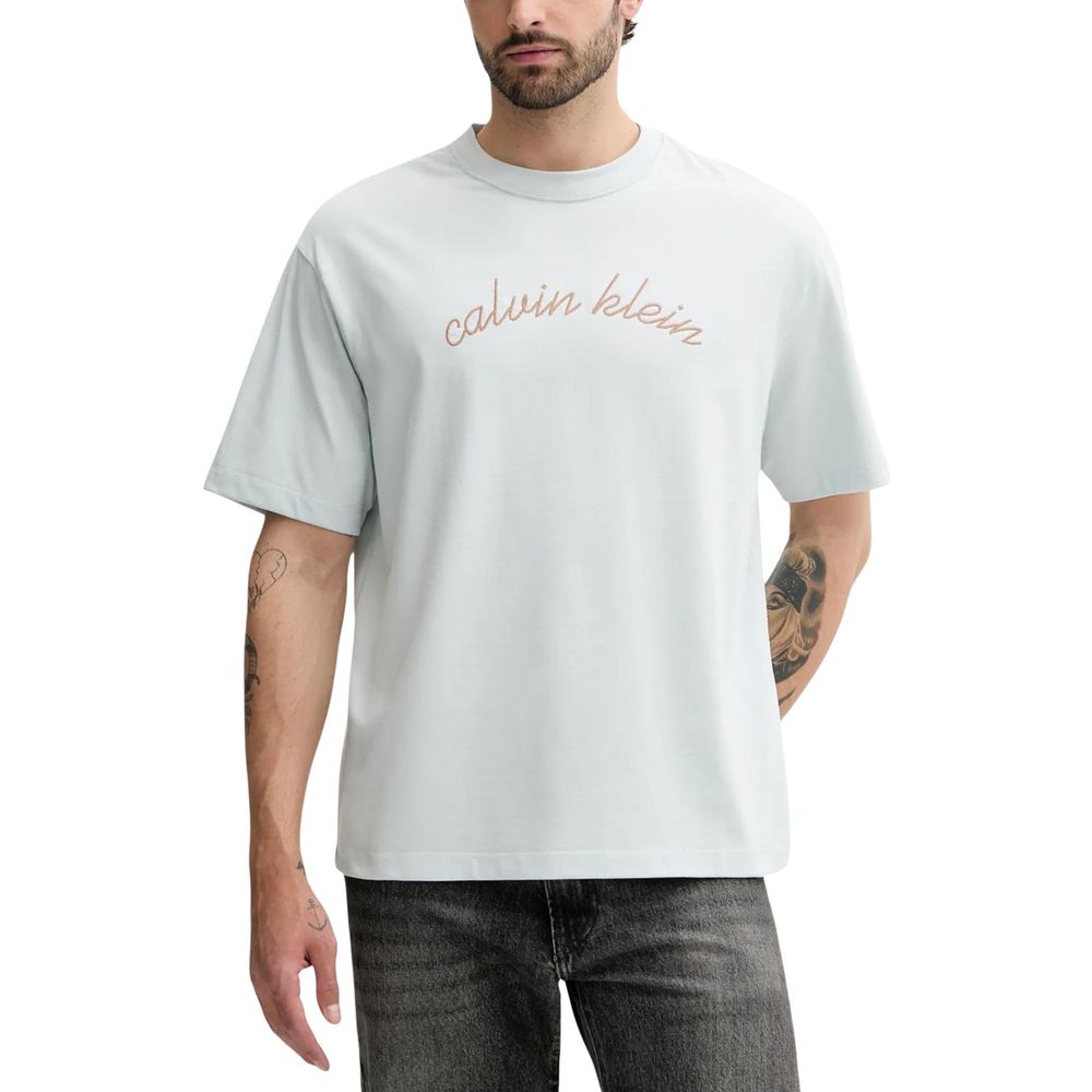 Calvin Klein Jeans Blue Cotton T-Shirt | Regal Royce
