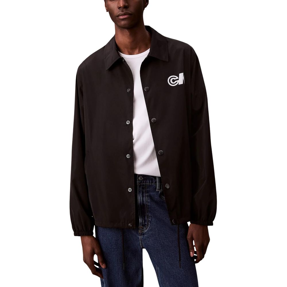 Calvin Klein Jeans Black Polyester Shell Jacket | Regal Royce