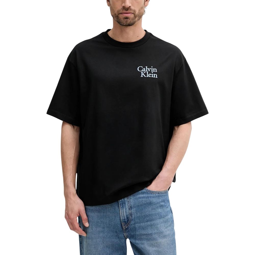Calvin Klein Jeans Black Cotton T-Shirt | Regal Royce