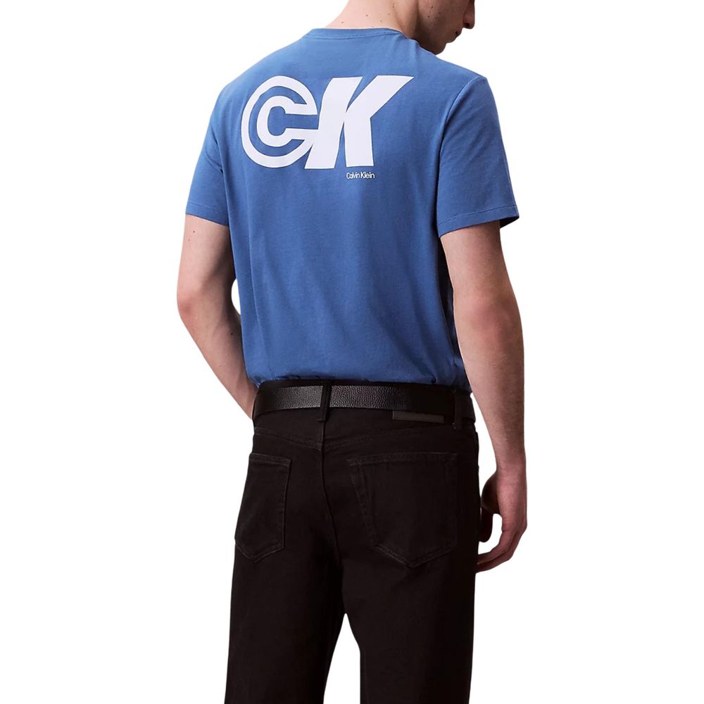 Calvin Klein Jeans Blue Cotton T-Shirt | Regal Royce