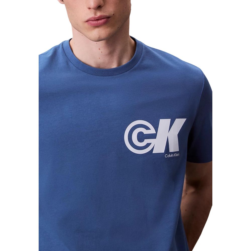 Calvin Klein Jeans Blue Cotton T-Shirt | Regal Royce