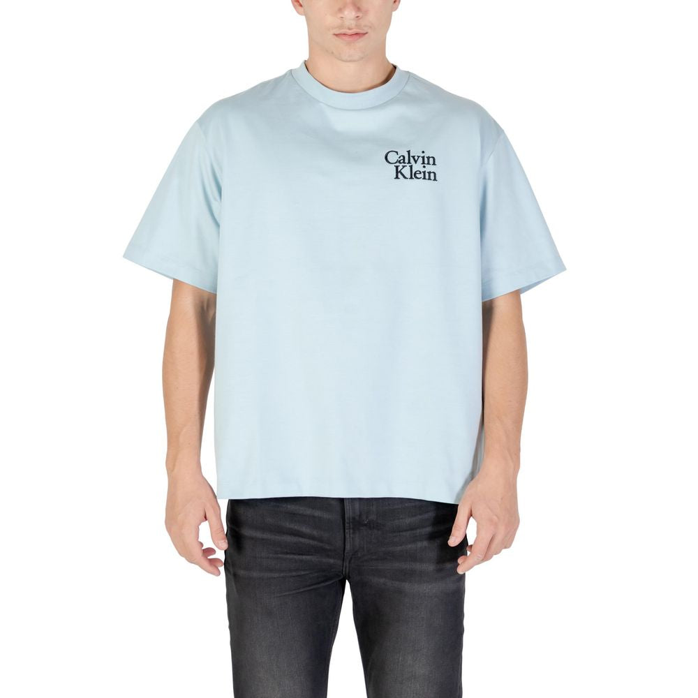 Calvin Klein Jeans Blue Cotton T-Shirt | Regal Royce