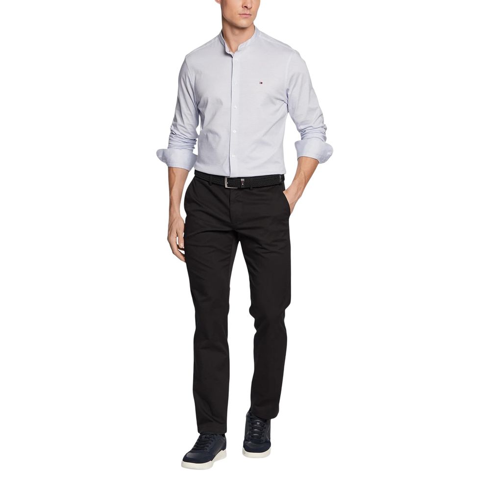 Tommy Hilfiger Black Recycled Cotton Casual Pants | Regal Royce
