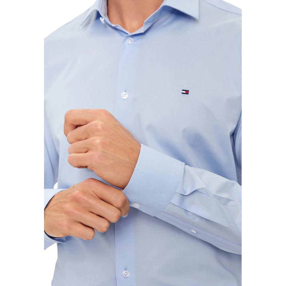 Tommy Hilfiger Blue Organic Cotton Dress Shirt | Regal Royce