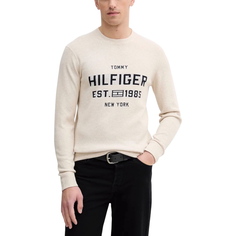 Tommy Hilfiger Beige Organic Cotton Sweatshirt | Regal Royce