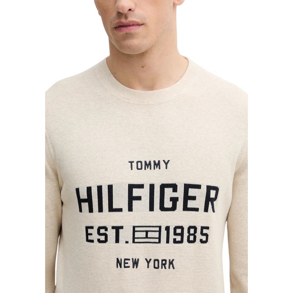 Tommy Hilfiger Beige Organic Cotton Sweatshirt | Regal Royce
