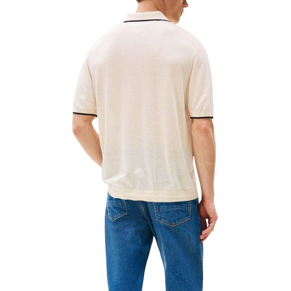 Tommy Hilfiger Beige Lyocell T-Shirt | Regal Royce