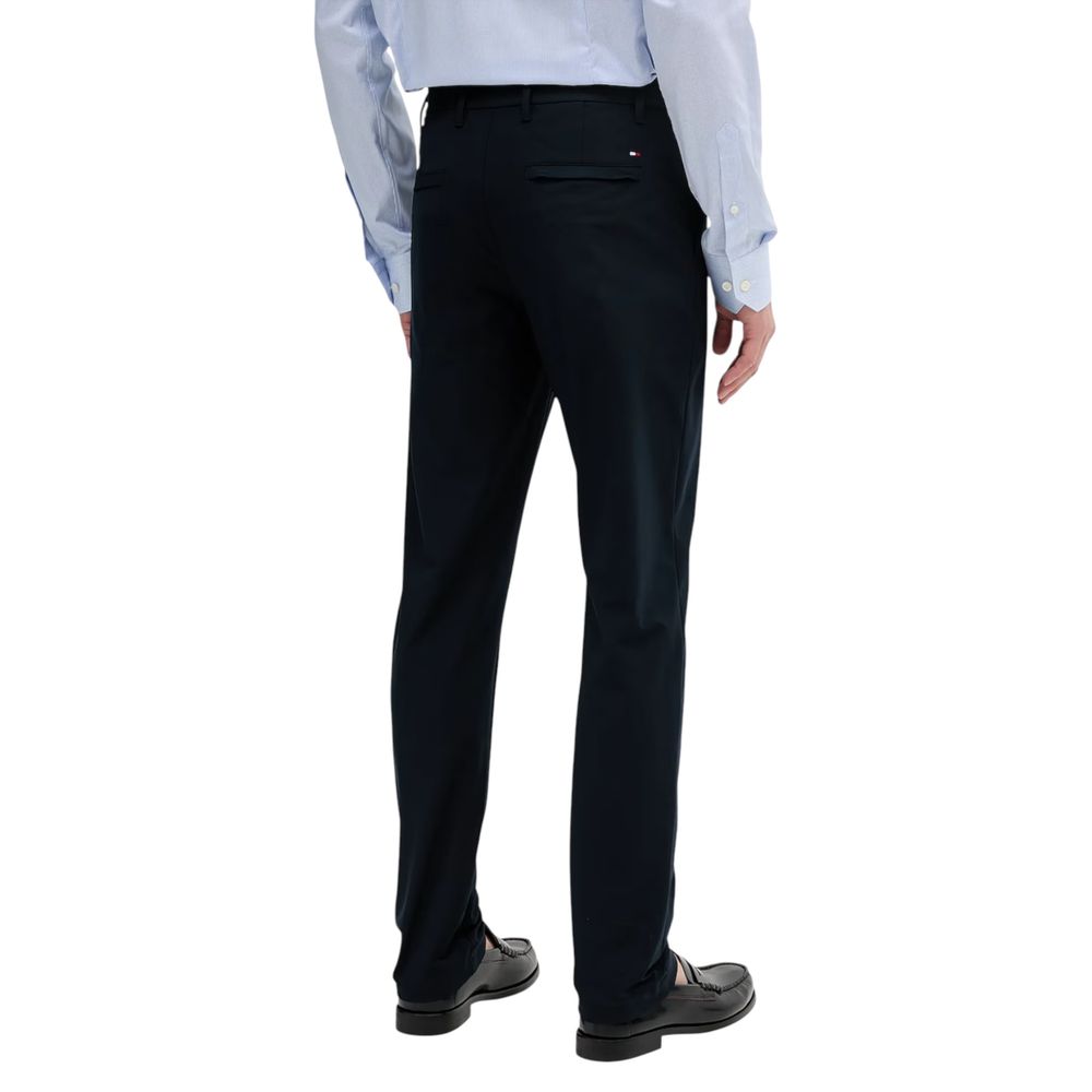 Tommy Hilfiger Blue Polyester Casual Pants | Regal Royce