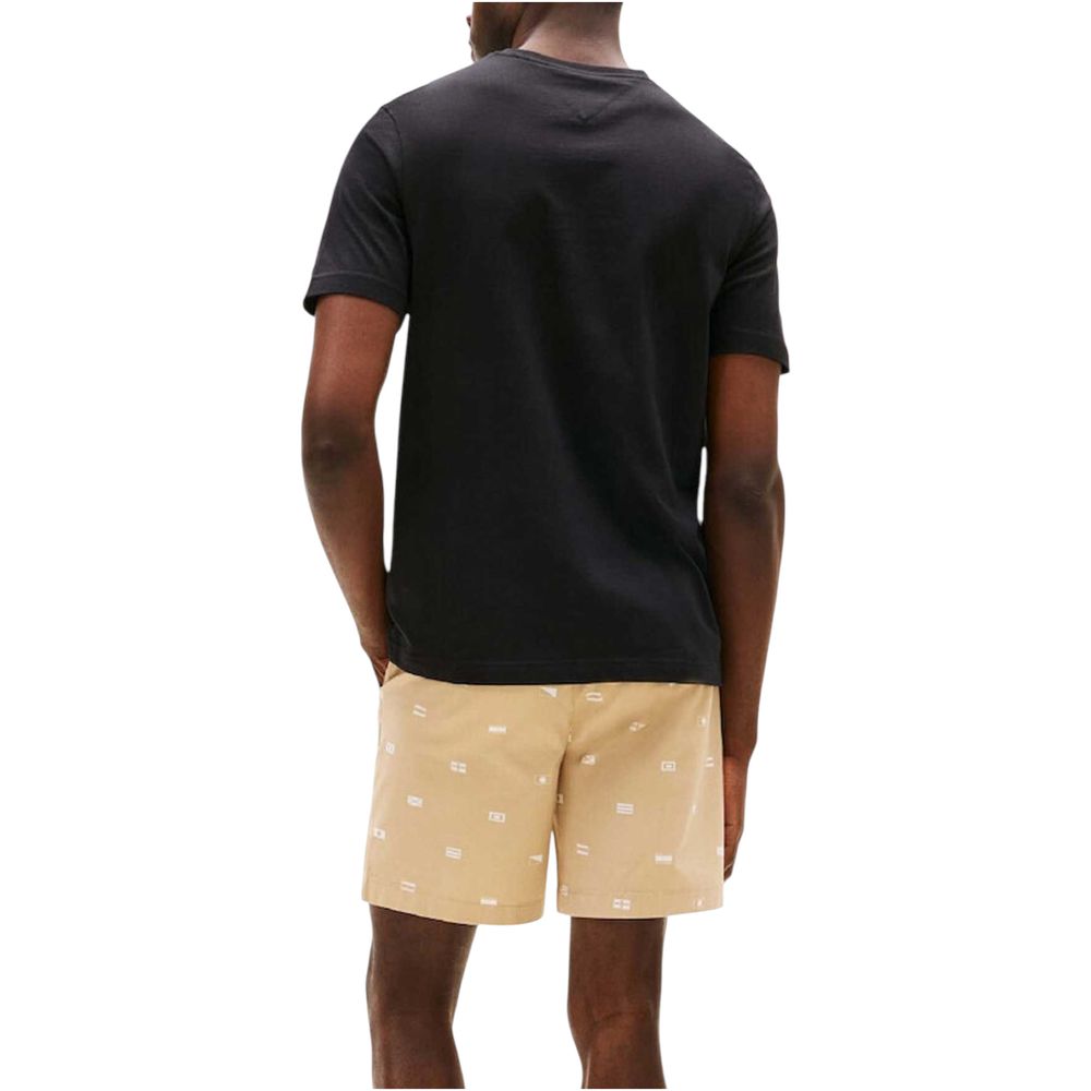 Tommy Hilfiger Black Recycled Cotton T-Shirt | Regal Royce