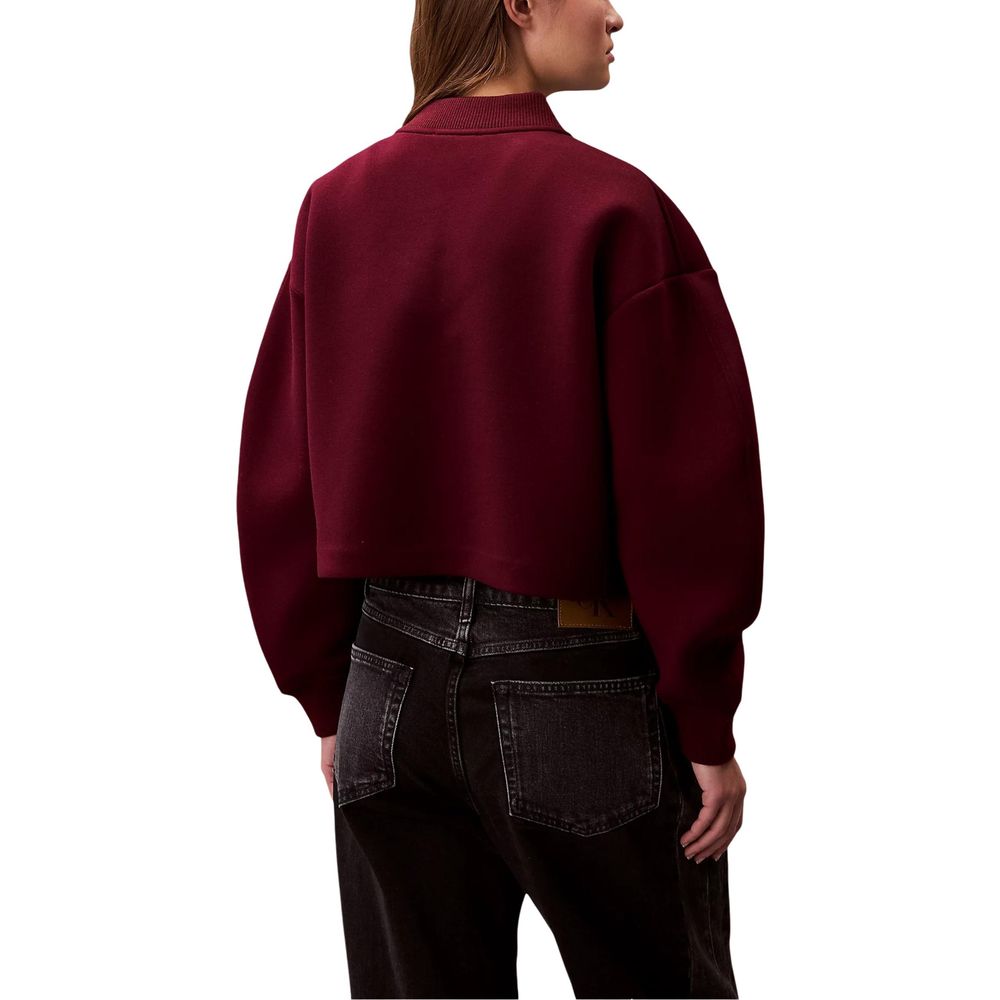 Calvin Klein Jeans Bordeaux Viscose Bomber | Regal Royce