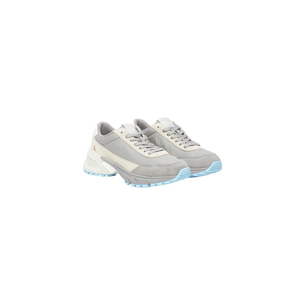 Calvin Klein Jeans Gray Suede Leather Athletic Sneakers | Regal Royce