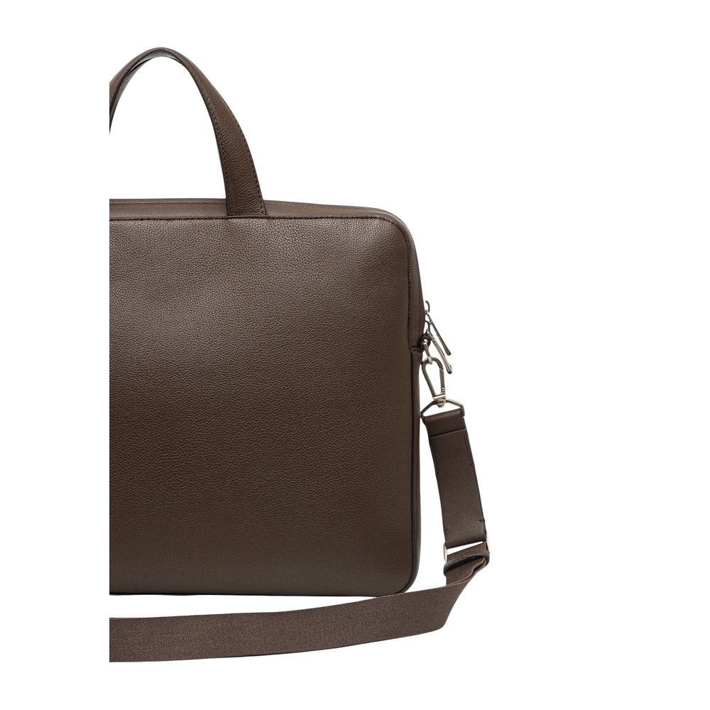Calvin Klein Brown Polyethylene Briefcase | Regal Royce