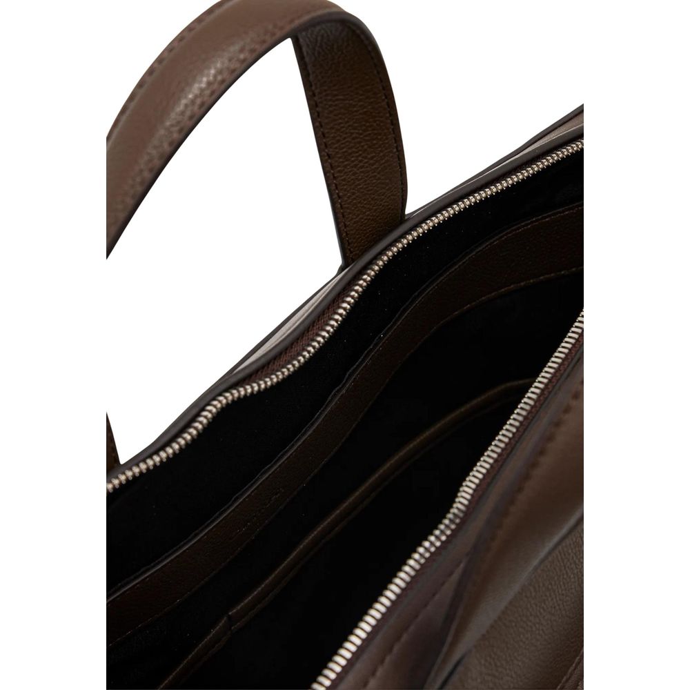 Calvin Klein Brown Polyethylene Briefcase | Regal Royce