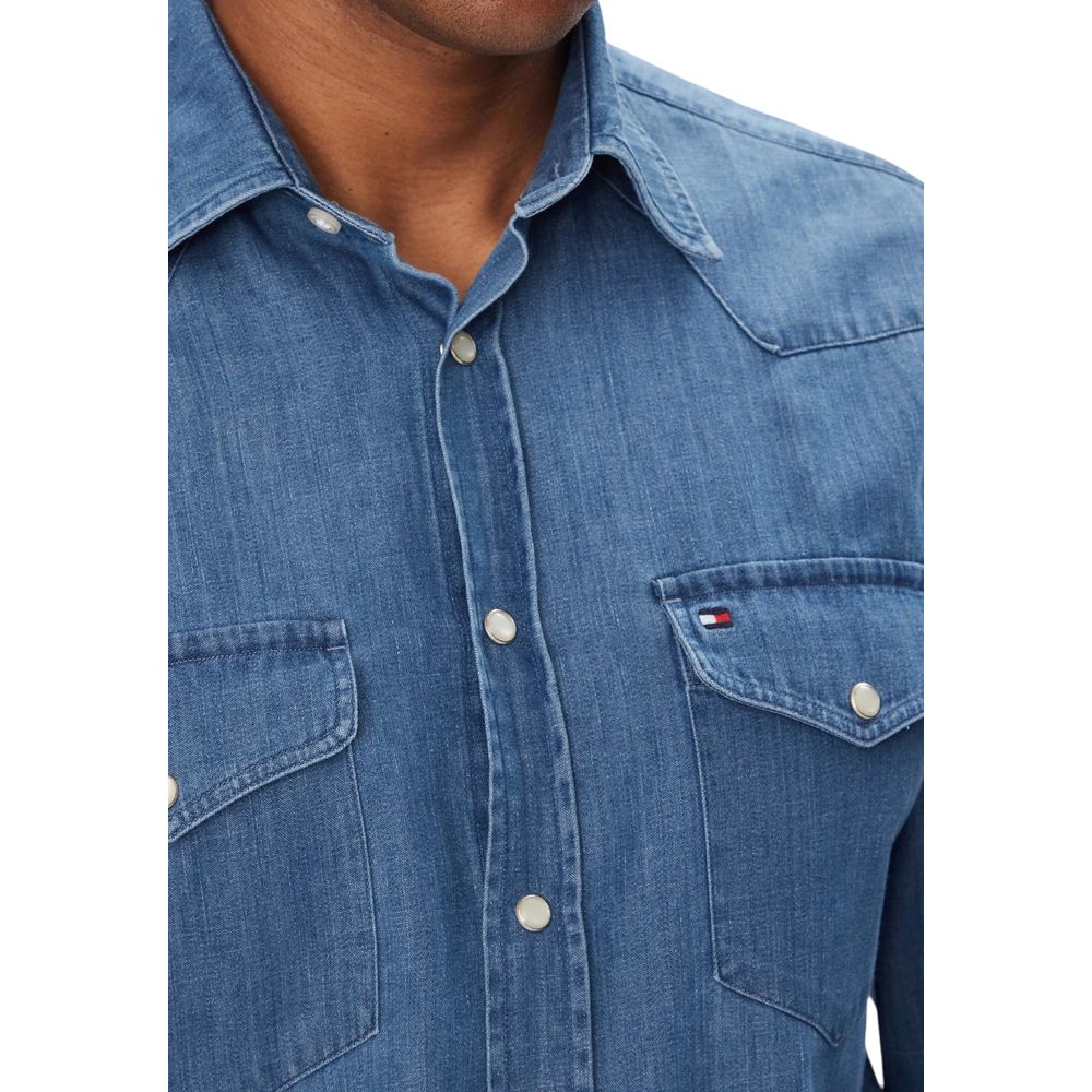 Tommy Hilfiger Light Blue Denim Shirt | Regal Royce
