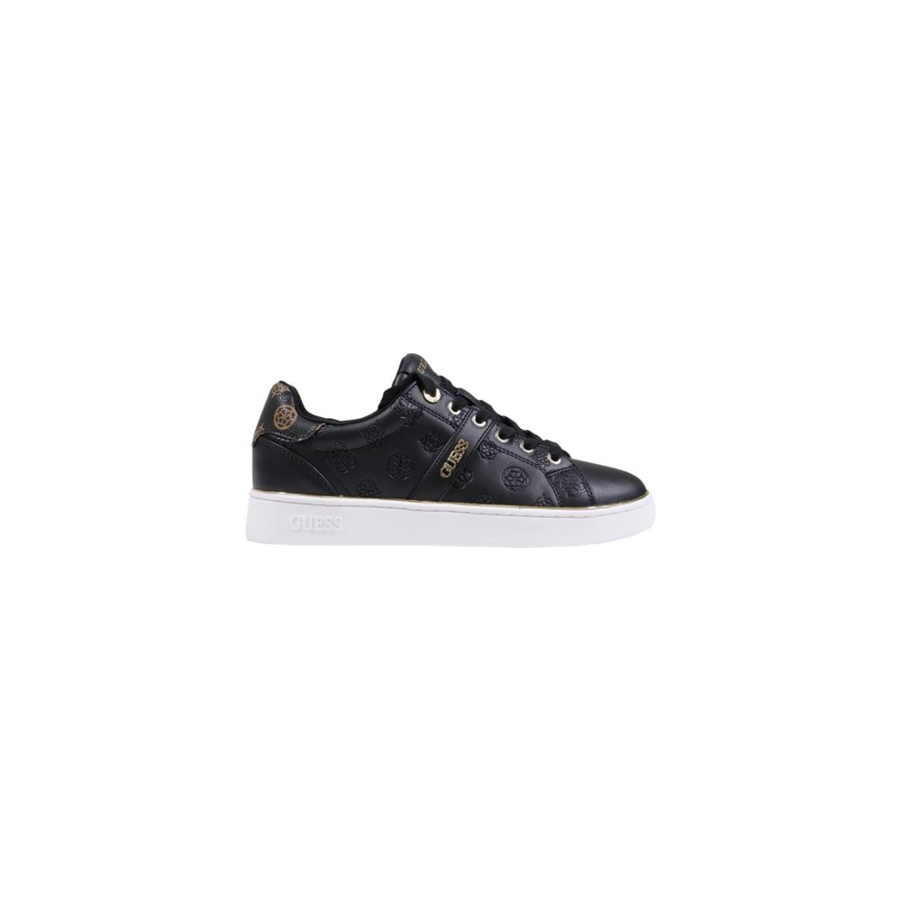 Guess Black Polyethylene Low Top Sneakers | Regal Royce