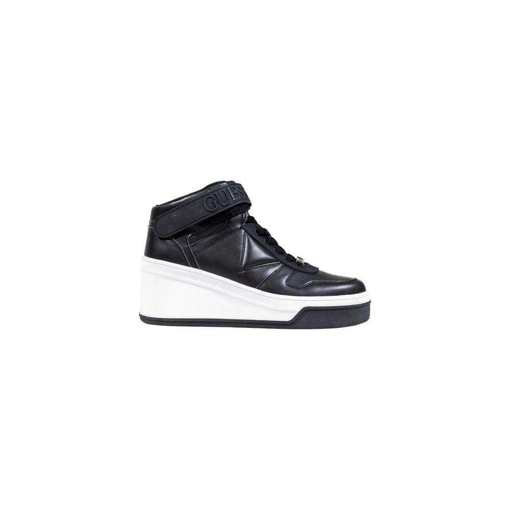 Guess Black Polyethylene Platform Sneakers | Regal Royce