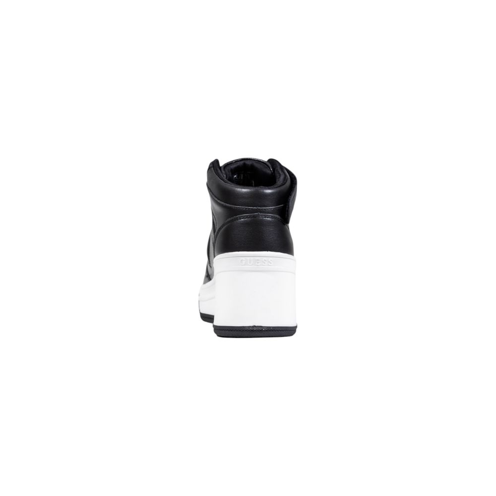 Guess Black Polyethylene Platform Sneakers | Regal Royce