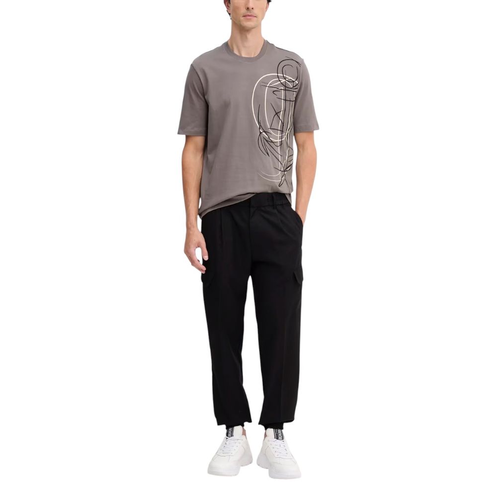 Armani Exchange Black Polyester Casual Pants | Regal Royce