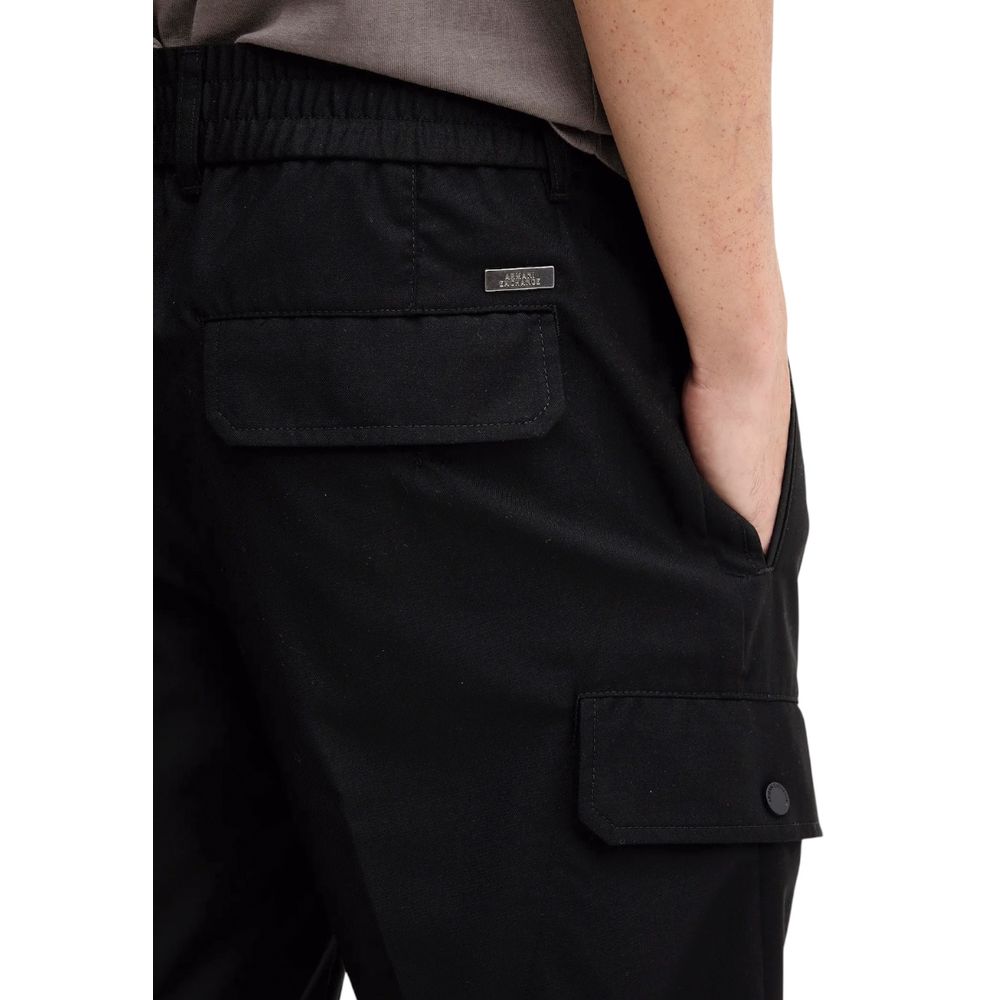 Armani Exchange Black Polyester Casual Pants | Regal Royce