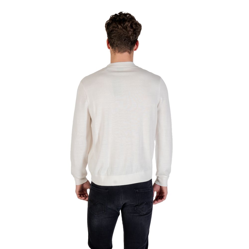 Armani Exchange White Marabou Sweatshirt | Regal Royce