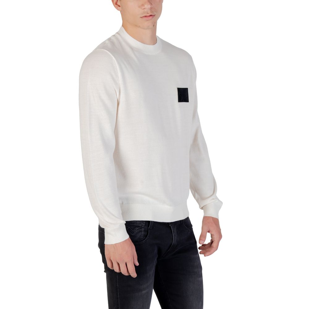 Armani Exchange White Marabou Sweatshirt | Regal Royce