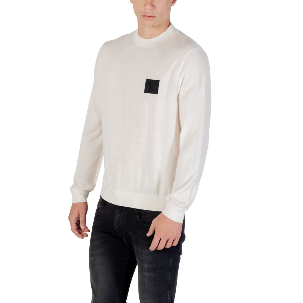 Armani Exchange White Marabou Sweatshirt | Regal Royce