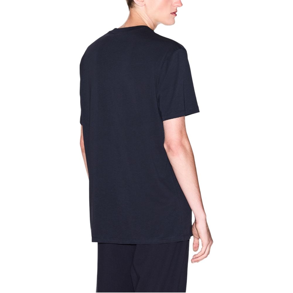 Armani Exchange Blue Cotton T-Shirt | Regal Royce