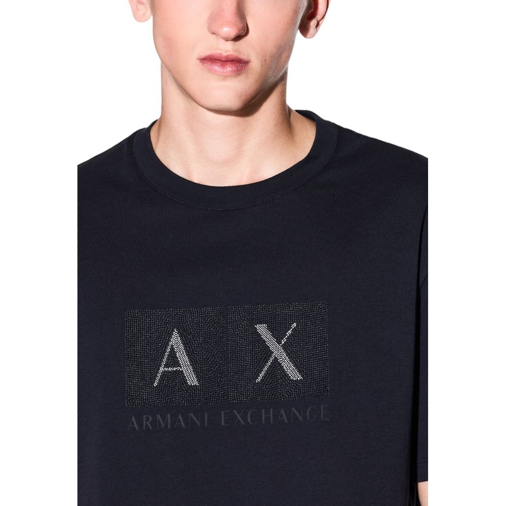 Armani Exchange Blue Cotton T-Shirt | Regal Royce