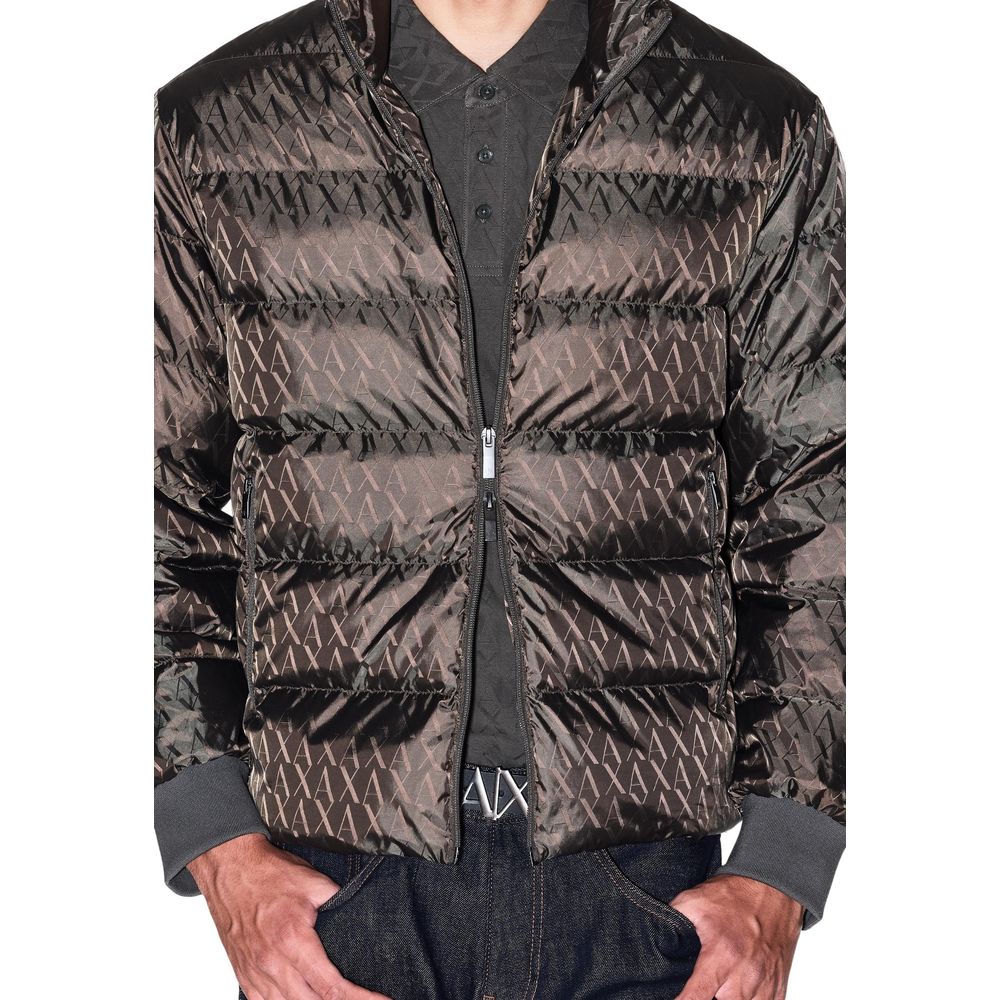 Armani Exchange Green Polyamide Coat | Regal Royce