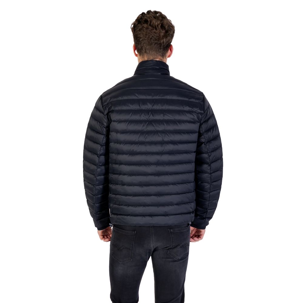 Armani Exchange Blue Polyamide Coat | Regal Royce
