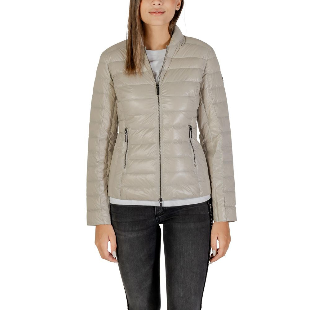 Armani Exchange Beige Polyamide Coat | Regal Royce