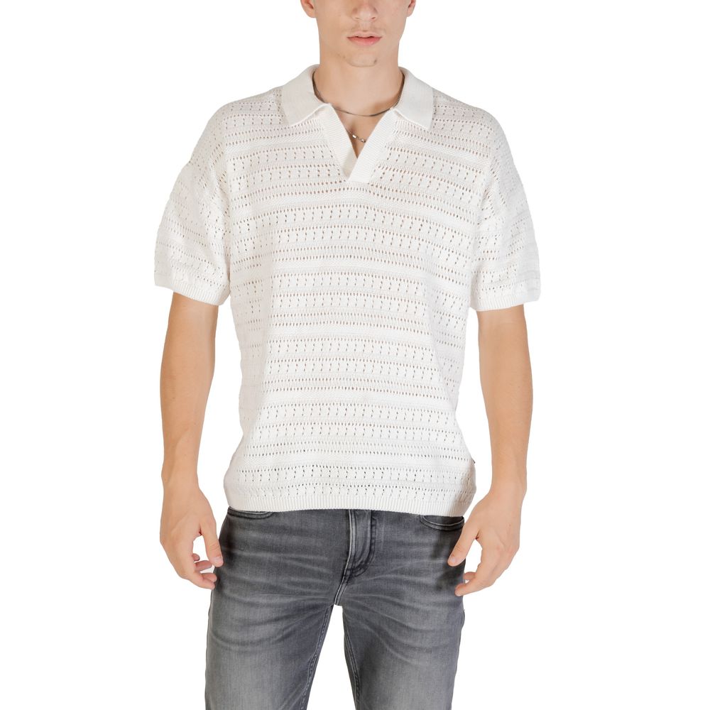Only & Sons White Cotton Shortsleeve Shirt | Regal Royce