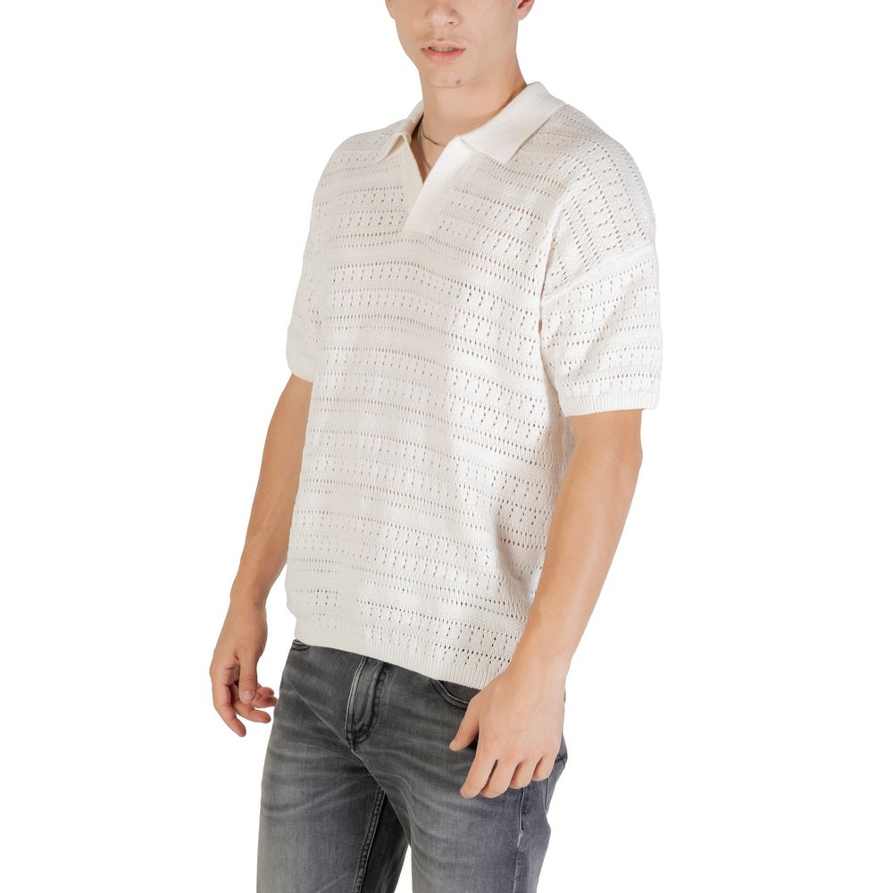 Only & Sons White Cotton Shortsleeve Shirt | Regal Royce