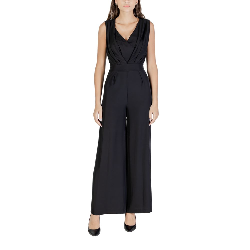 Rinascimento Black Polyester Jumpsuit | Regal Royce