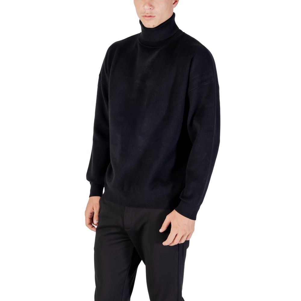 Antony Morato Black Viscose Sweatshirt | Regal Royce