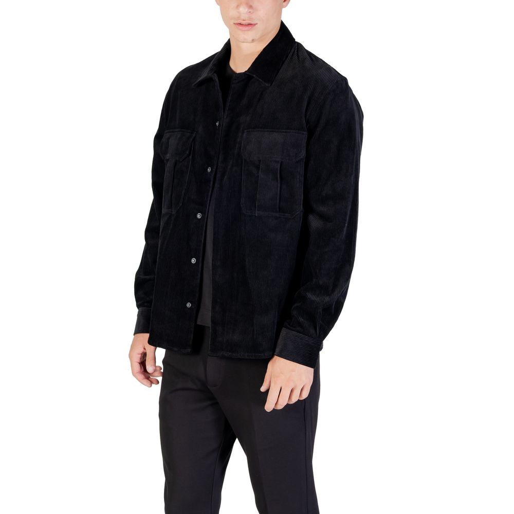 Antony Morato Black Cotton Shirt | Regal Royce