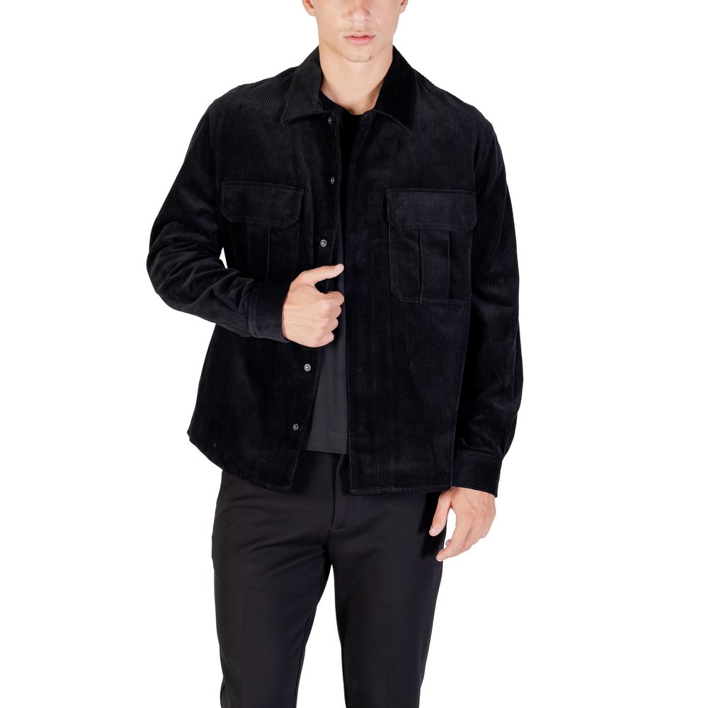 Antony Morato Black Cotton Shirt | Regal Royce