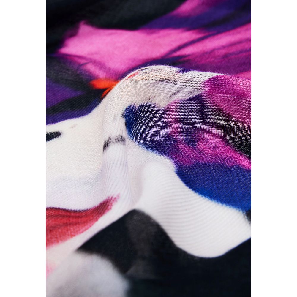 Desigual Black Viscose Foulard | Regal Royce
