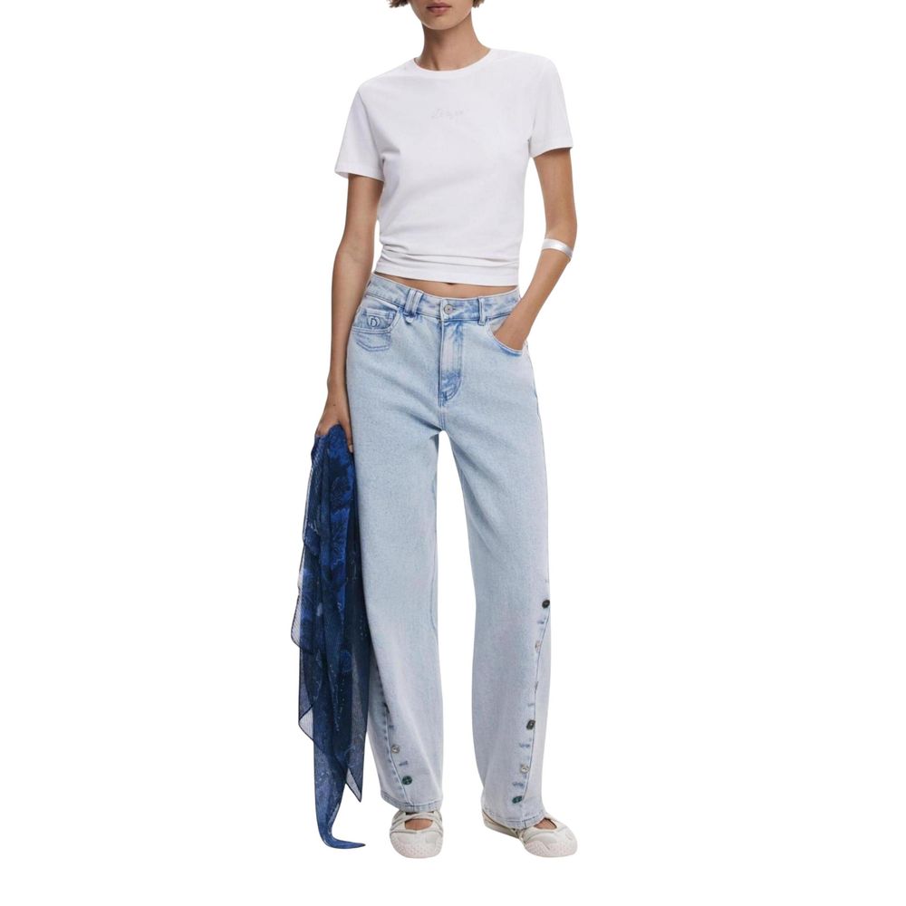 Desigual Blue Polyester Scarf | Regal Royce