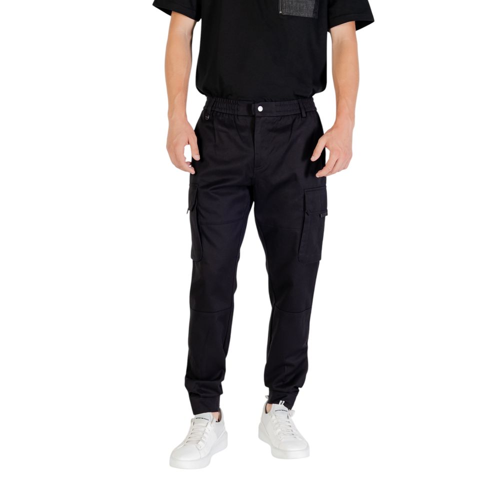 Antony Morato Black Viscose Casual Pants | Regal Royce