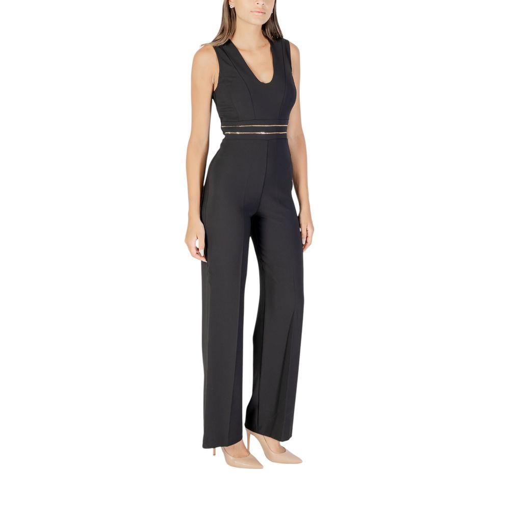 Rinascimento Black Polyester Jumpsuit | Regal Royce