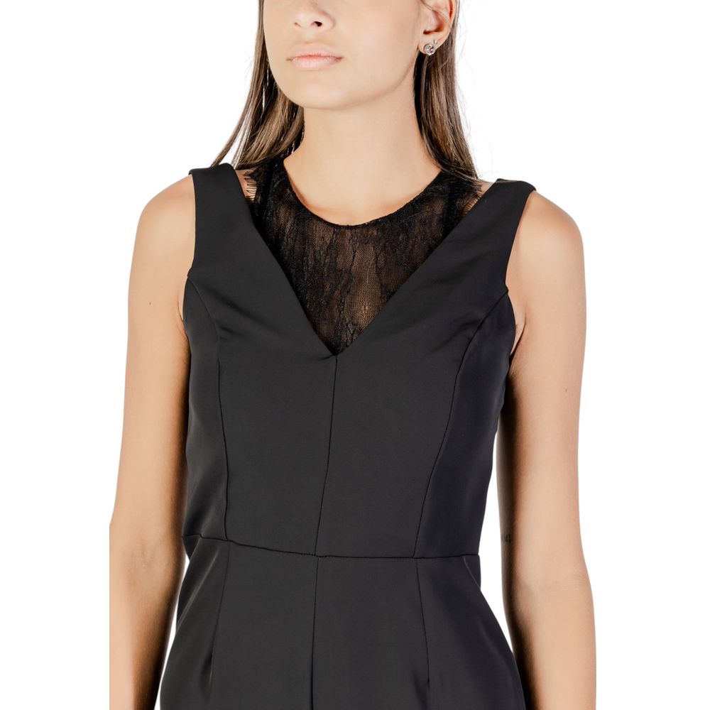 Rinascimento Black Polyester Jumpsuit | Regal Royce