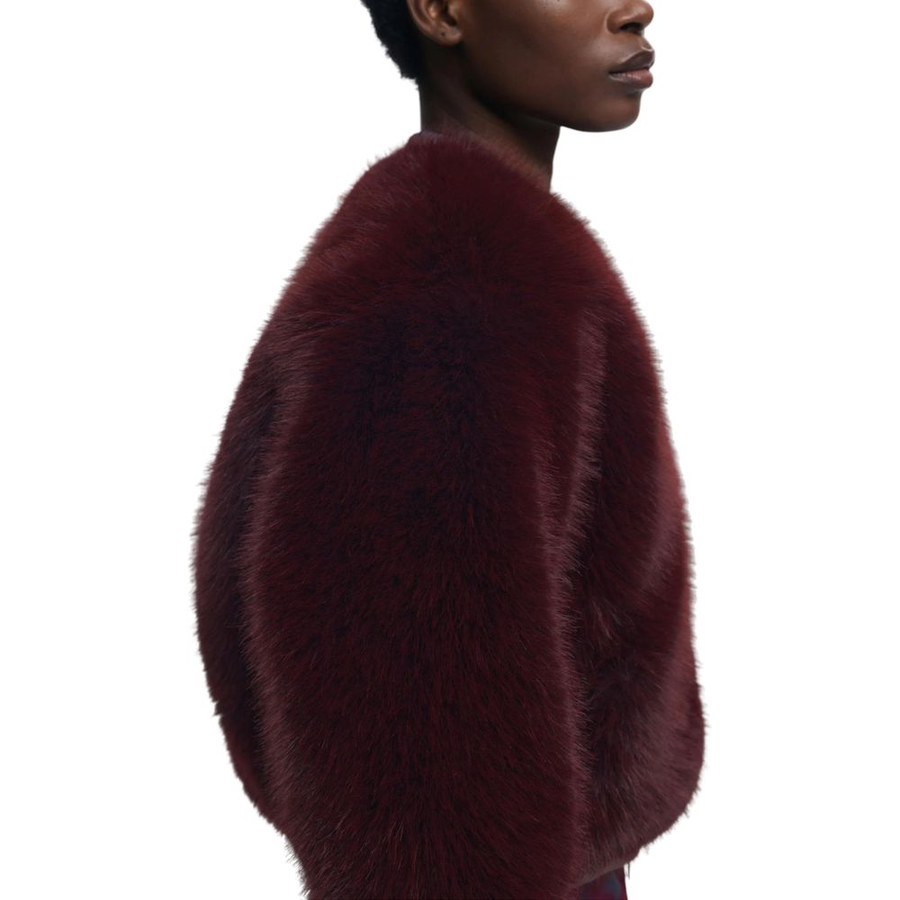 Desigual Bordeaux Polyester Jackets And Coat | Regal Royce