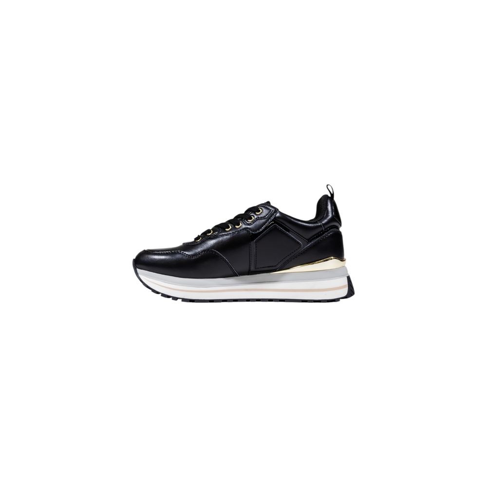 Liu Jo Black Artificial Leather Platform Sneakers | Regal Royce